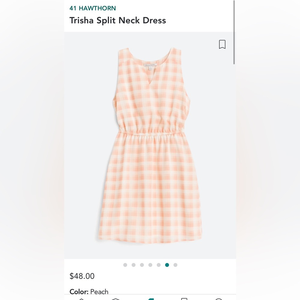41 Hawthorne Trisha Split Neck Dress